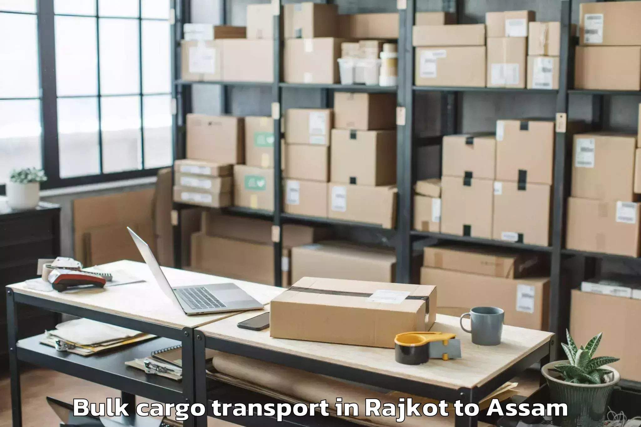 Quality Rajkot to Lumding Railway Colony Bulk Cargo Transport